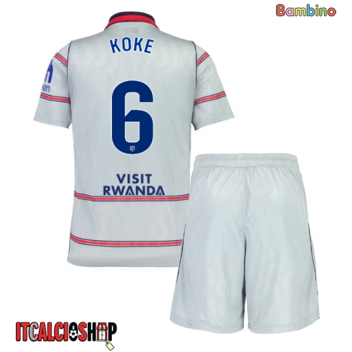 Atletico Madrid Koke #6 Terza Maglia Bambino 2026-27 Manica Corta (+ Pantaloni corti)
